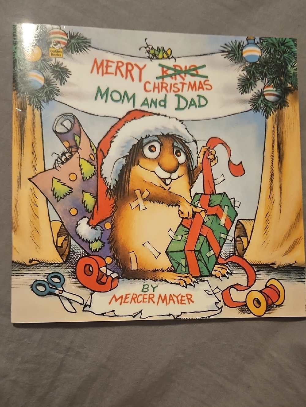 Merry Christmas Mom and Dad by Mercer Mayer - Illustrated Holiday Book